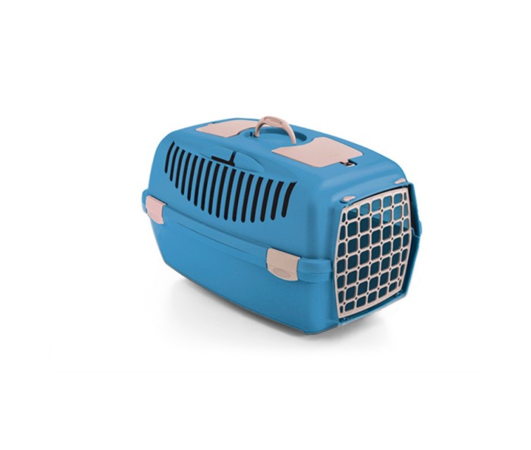 Transport cage Gulliver 3 with plastic door 61x40x38cm blue