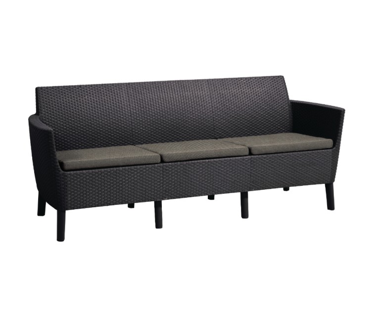 Kolmekohaline aiadiivan Salemo 3 Seater Sofa, beež