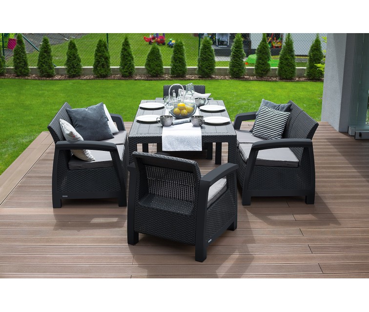 Garden furniture set Bahamas Fiesta Set grey