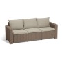 Trivietė sodo sofa California 3 Seater Sofa, smėlio spalvos