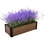 Rectangular flower bed Maple Trough 106x52x32cm brown