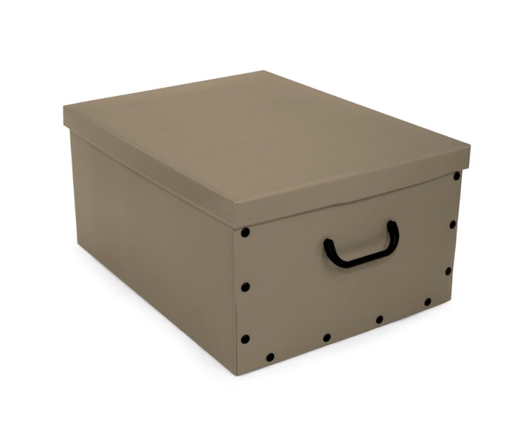 Cardboard box 49x39x25cm Big Box Solid Colour assorted, white/black/navy/light grey